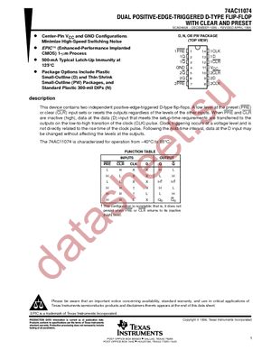 74AC11074N datasheet  